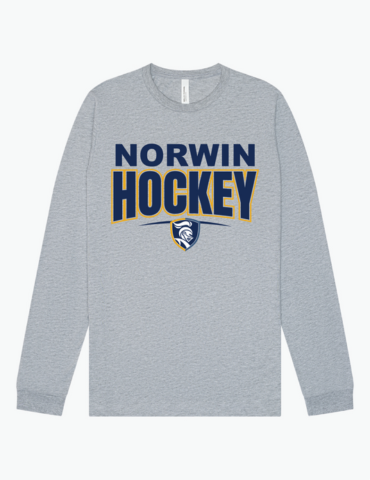 B.C  Norwin Hockey Small Shield Adult & Youth Long Sleeve Shirt