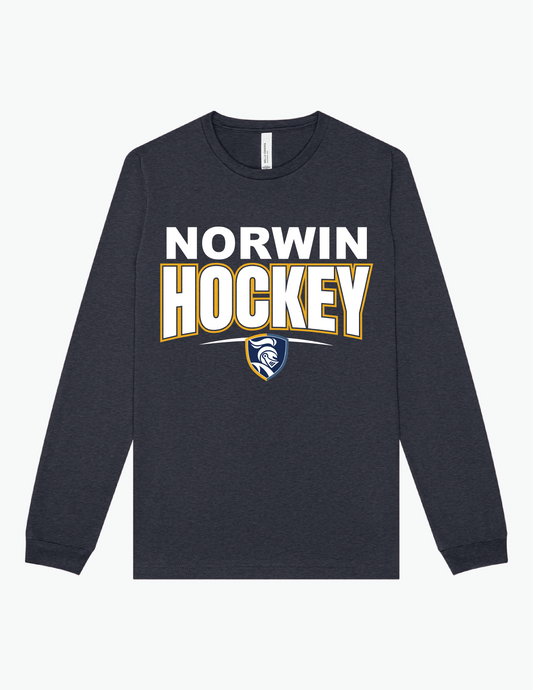 B.C  Norwin Hockey Small Shield Adult & Youth Long Sleeve Shirt