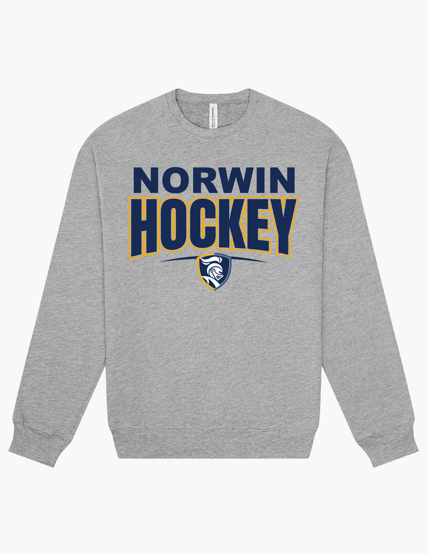 BC Norwin Hockey Small Shield Adult Fleece Crewneck Sweatshirt