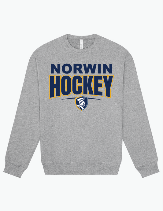 BC Norwin Hockey Small Shield Adult Fleece Crewneck Sweatshirt