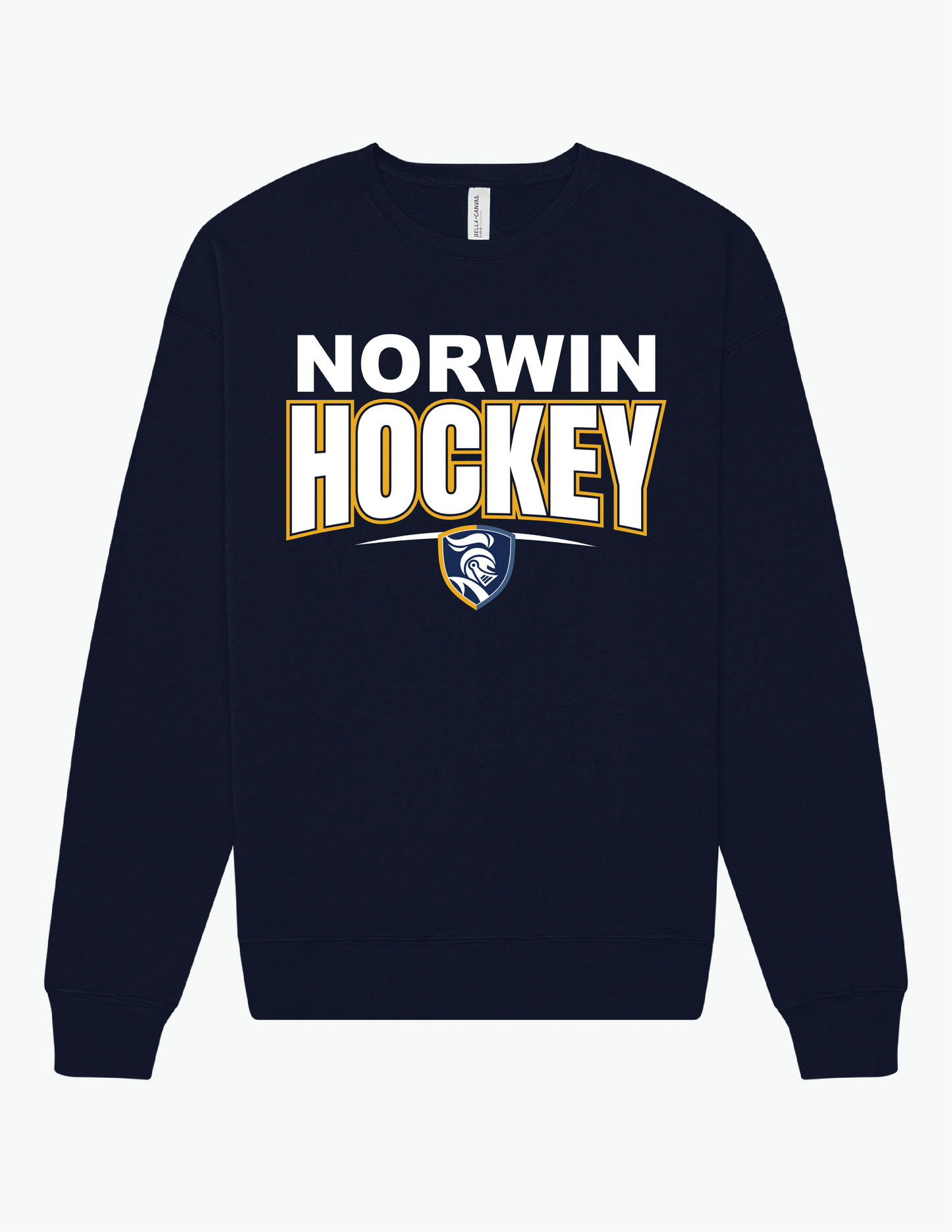 BC Norwin Hockey Small Shield Adult Fleece Crewneck Sweatshirt