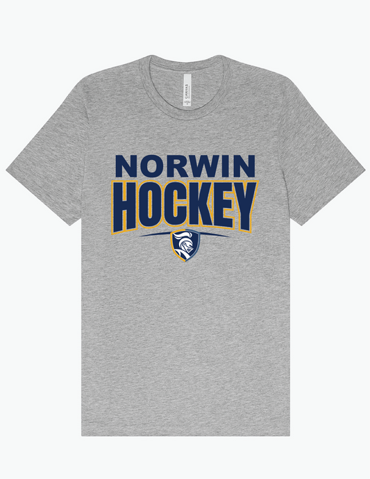 B.C  Norwin Hockey Small Shield Adult & Youth T-Shirt