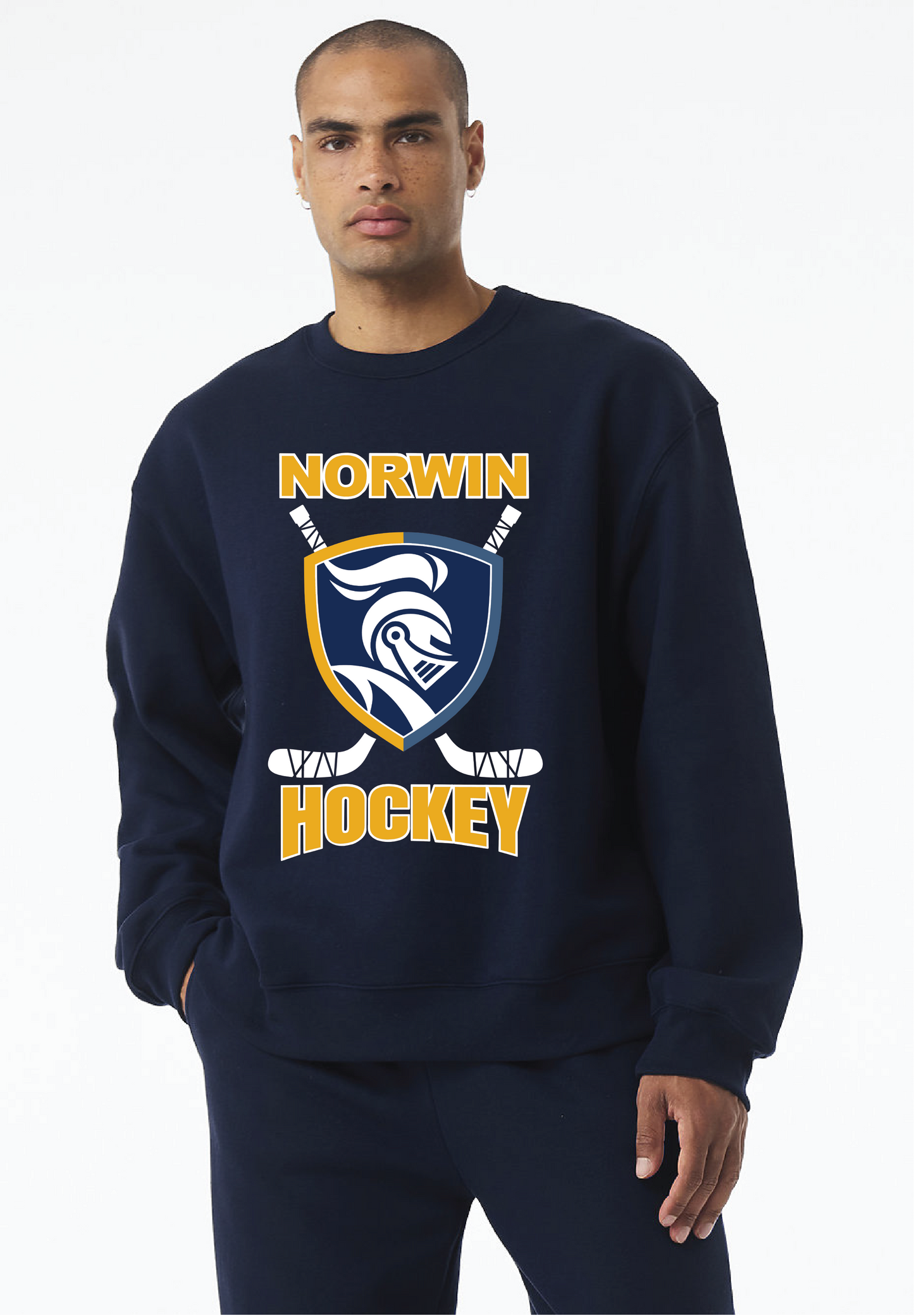 BC Norwin Hockey Sticks Unisex 10oz Crewneck Sweatshirt