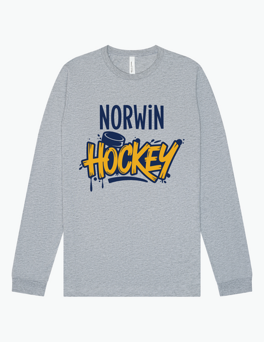 B.C  Norwin Hockey Drip Adult & Youth Long Sleeve Shirt