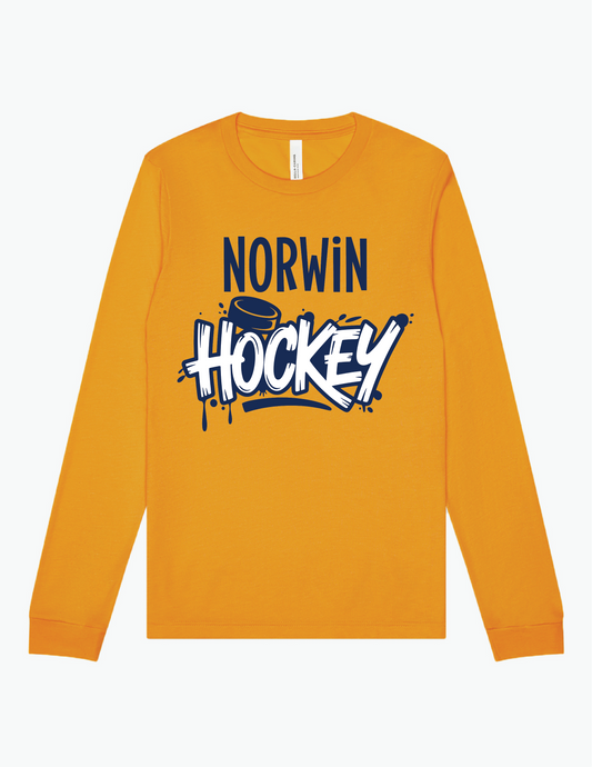 B.C  Norwin Hockey Drip Adult & Youth Long Sleeve Shirt