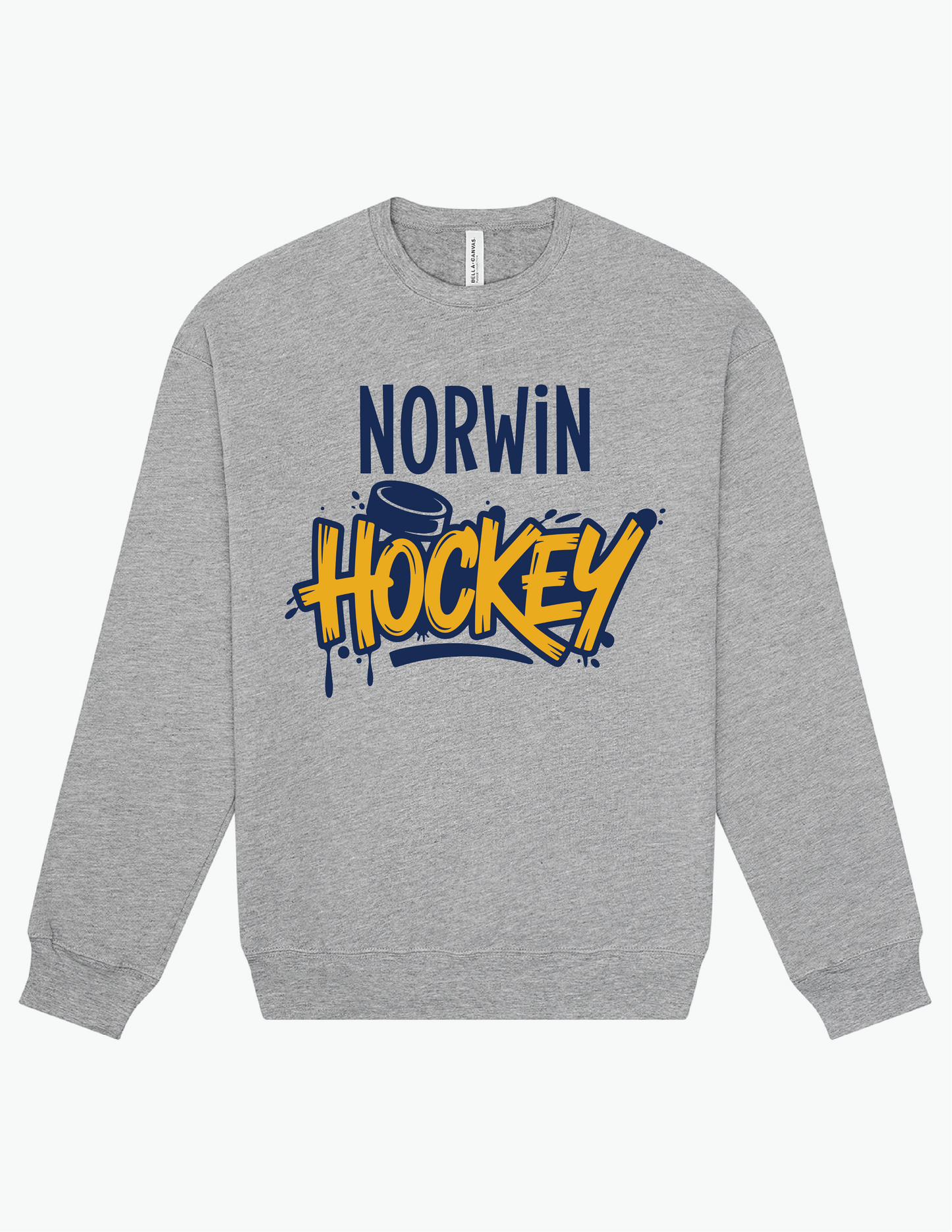 BC Norwin Hockey Drip Adult Fleece Crewneck Sweatshirt