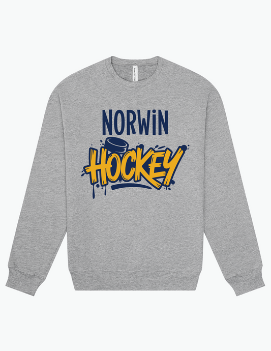 BC Norwin Hockey Drip Adult Fleece Crewneck Sweatshirt