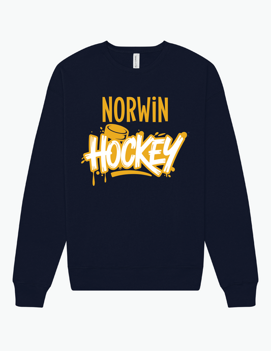 BC Norwin Hockey Drip Adult Fleece Crewneck Sweatshirt