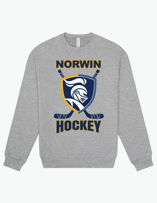 BC Norwin Hockey Stick Adult Fleece Crewneck Sweatshirt