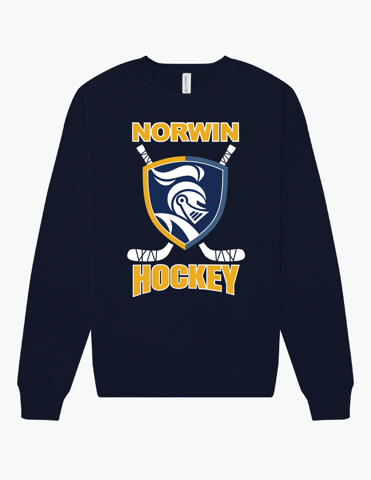 BC Norwin Hockey Stick Adult Fleece Crewneck Sweatshirt