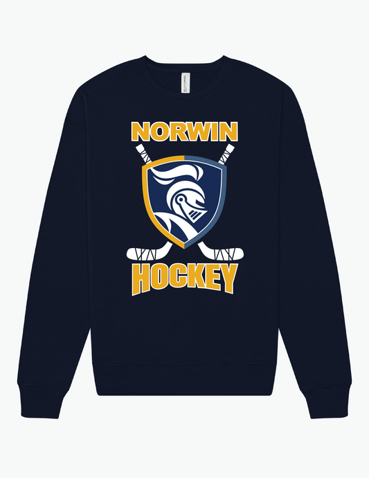 BC Norwin Hockey Stick Adult Fleece Crewneck Sweatshirt