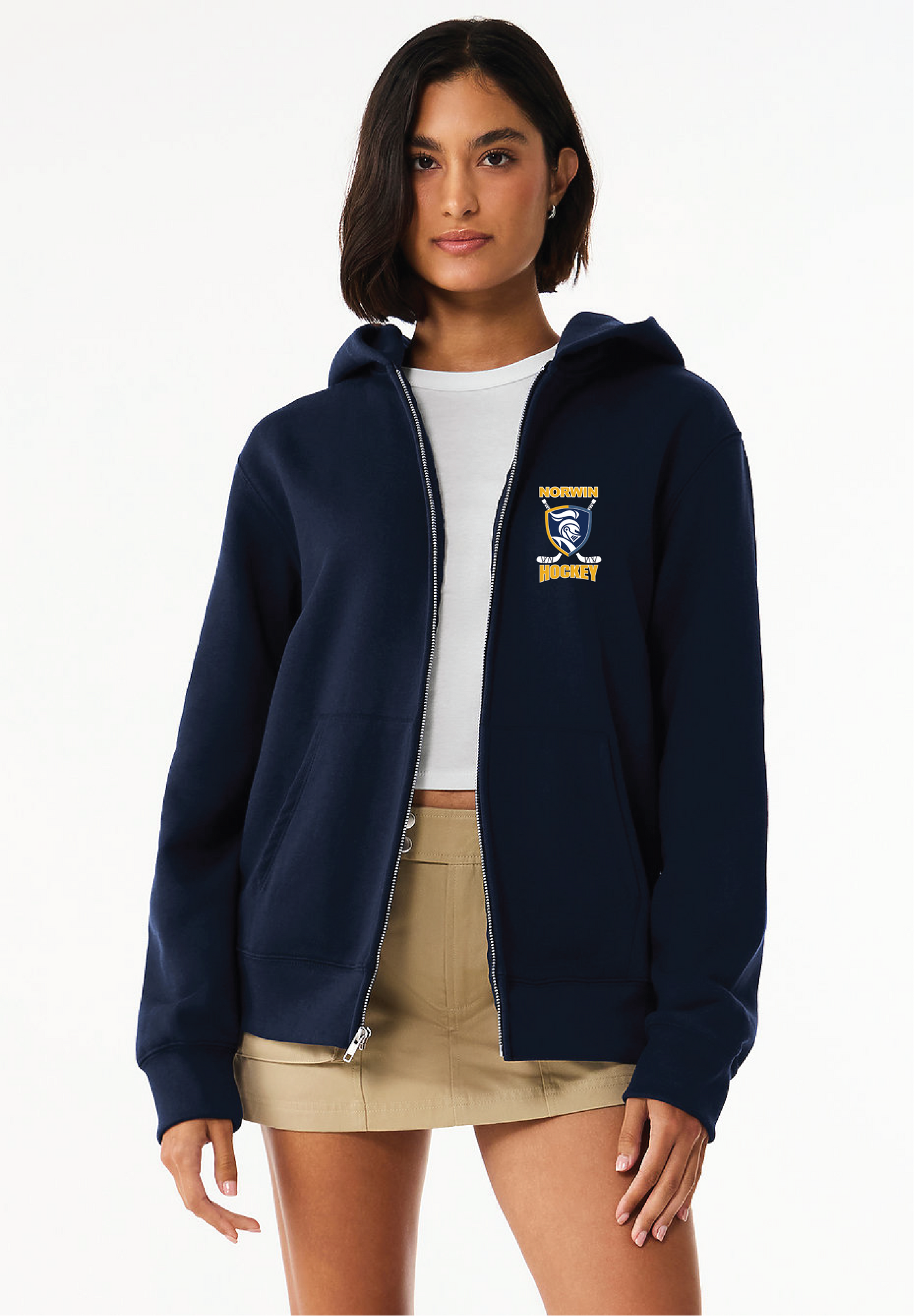 BC Norwin Hockey Sticks Unisex 10oz Full Zip Hoodie