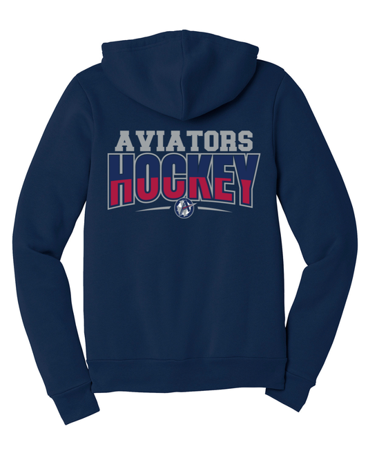 Aviators Hockey Unisex 10oz Full Zip Hoodie