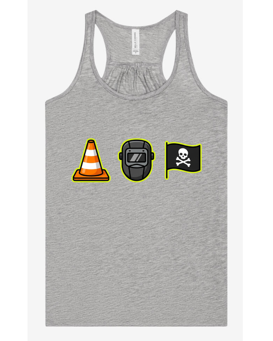 Pirates Adult Flowy Tank Top