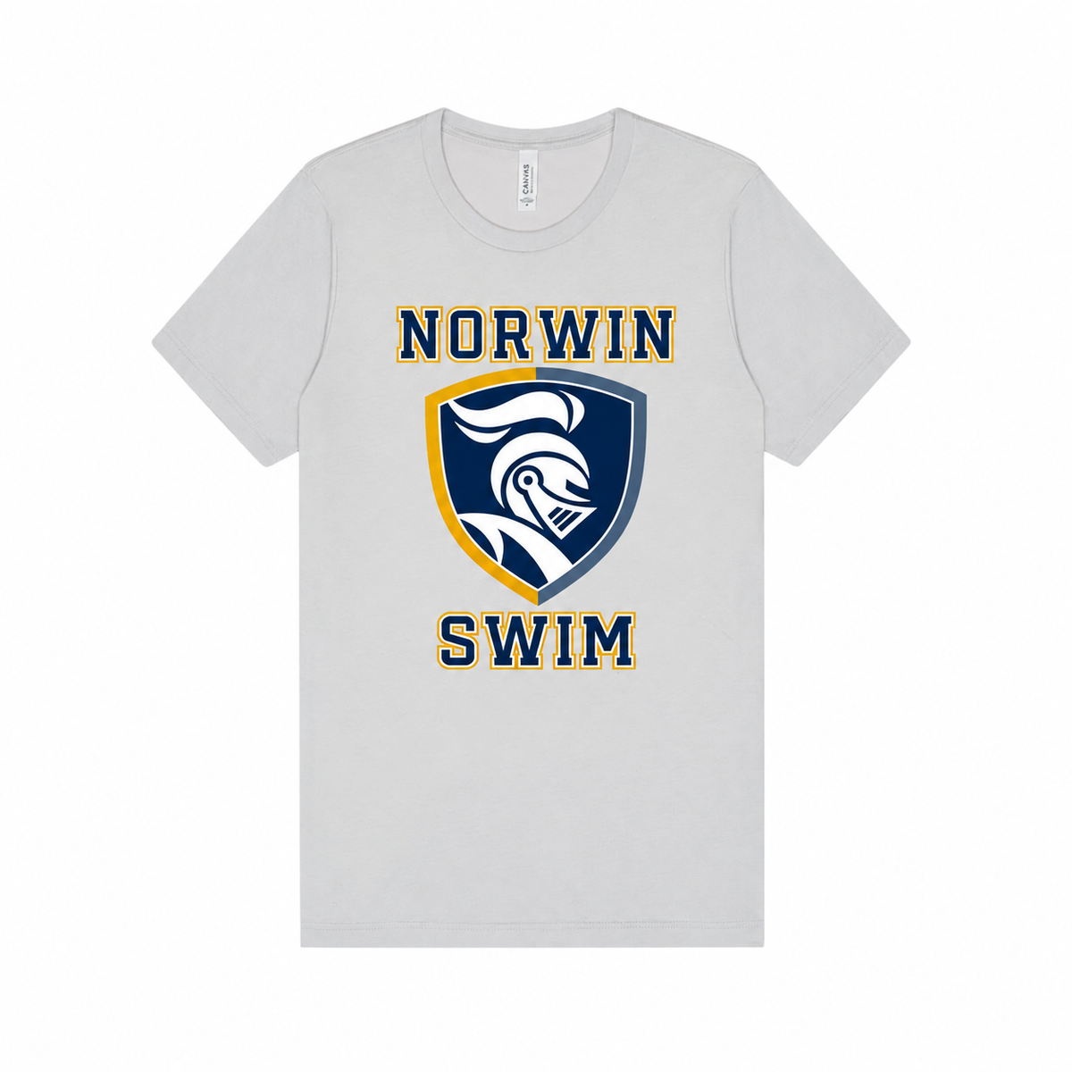 B.C Jersey T-Shirt Knights Shield Swim Adult & Youth — ash