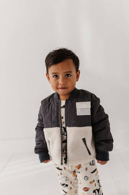 Babysprouts Quilted Sherpa Jacket