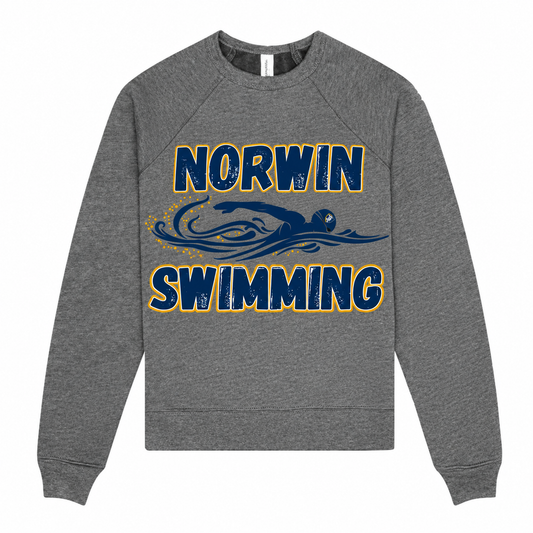 BC Fleece Crewneck Knights Swimmer Youth — deep-heather