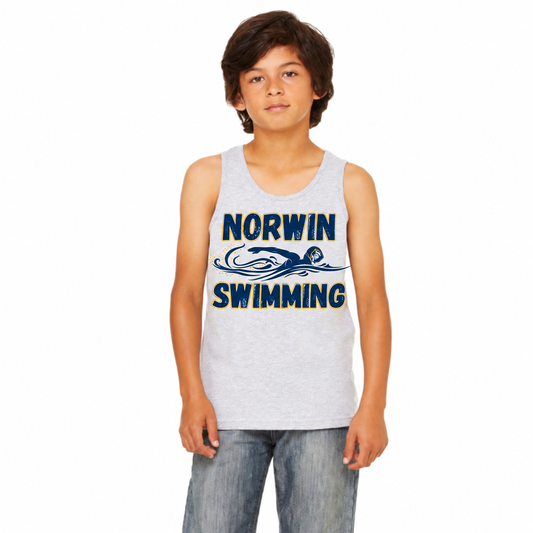 BC Jersey Tank Top Knights Swimmer Youth — athletic-gray