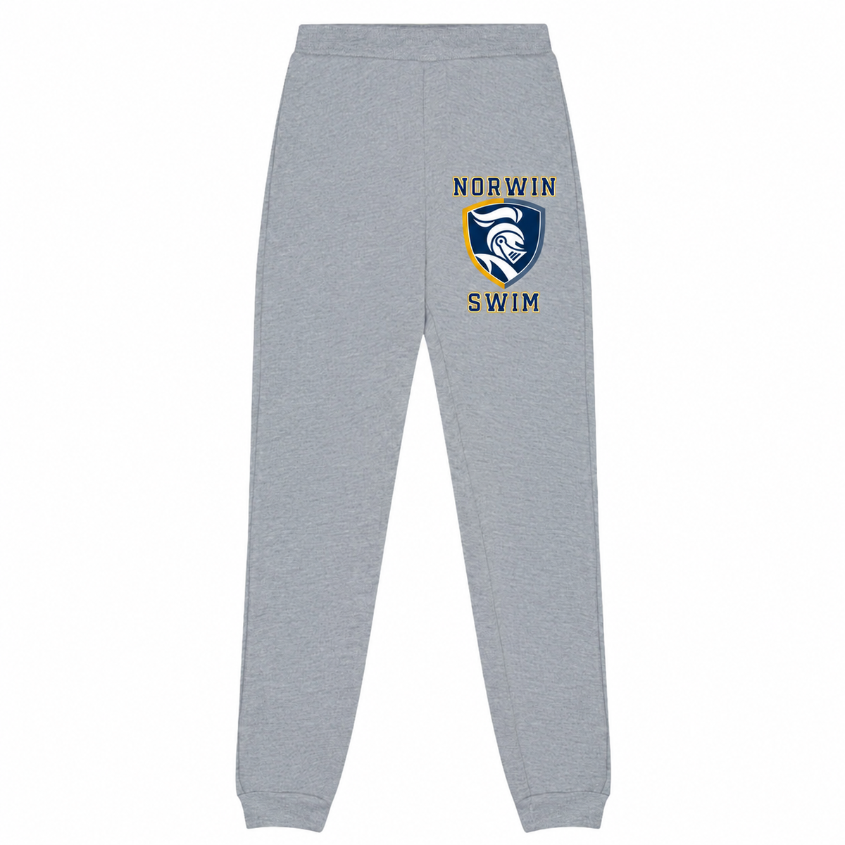 BC Jogger Sweatpants Knights Shield Swim Adult & Youth — athletic-gray