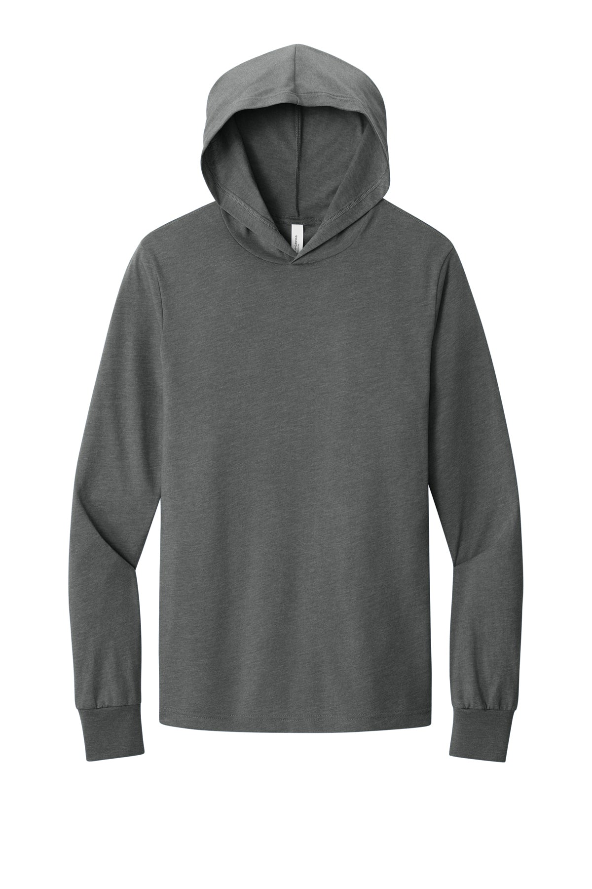 Bella Canvas BC3512 Unisex Jersey Long Sleeve Hoodie, front view