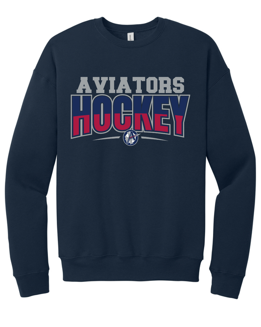 Aviators Hockey Unisex 10oz Crewneck Sweatshirt