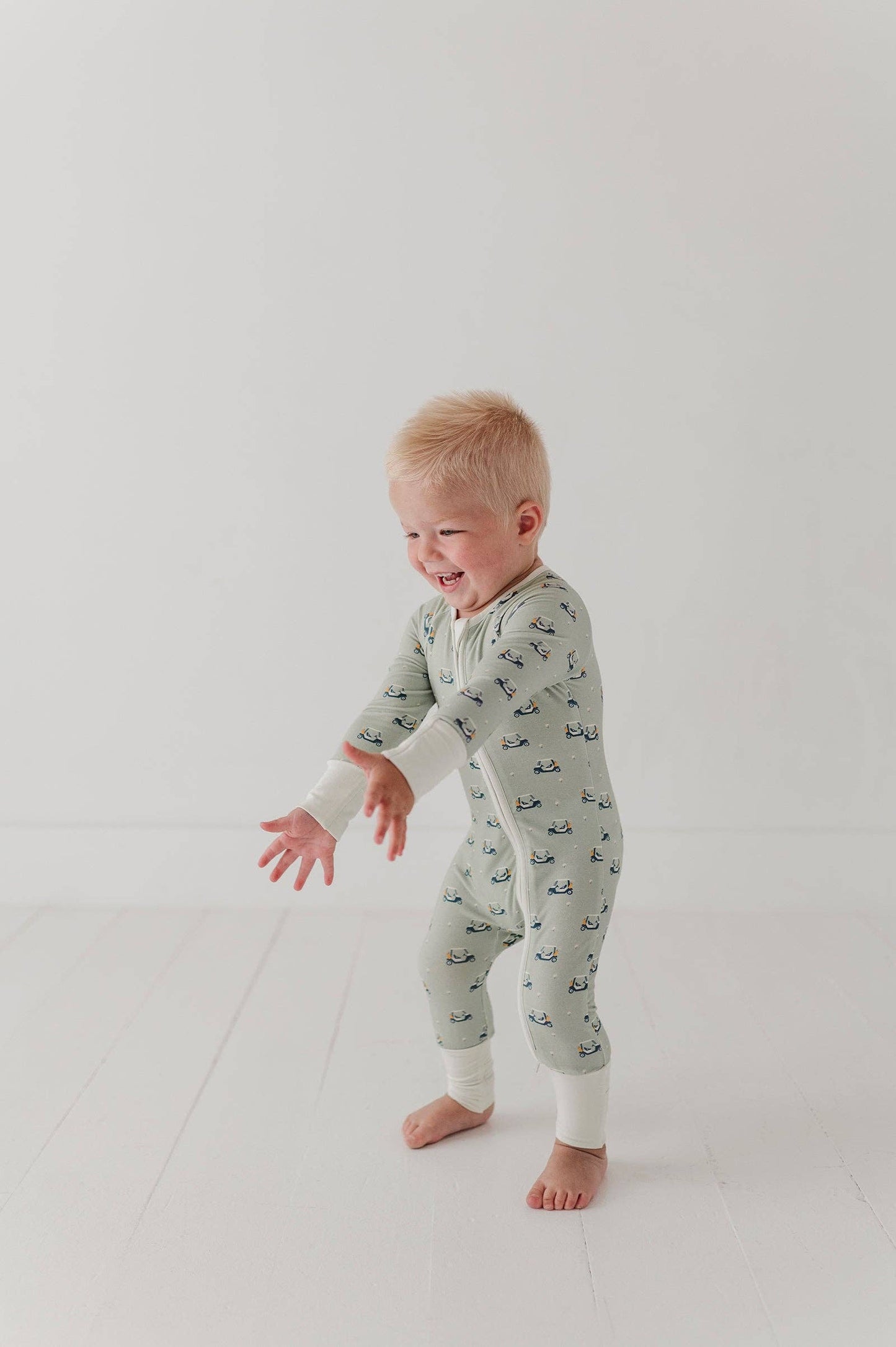 Long Sleeve Zip Romper