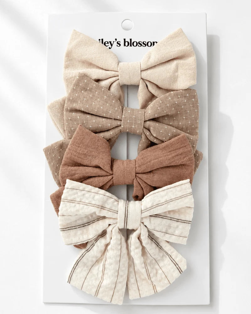 4-Piece Bow Clip Set