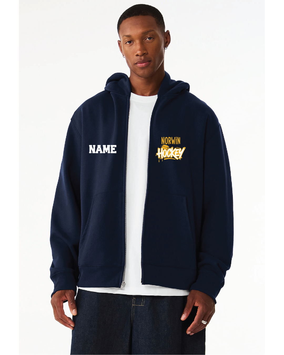 BC Norwin Hockey Drip Unisex 10oz Full Zip Hoodie