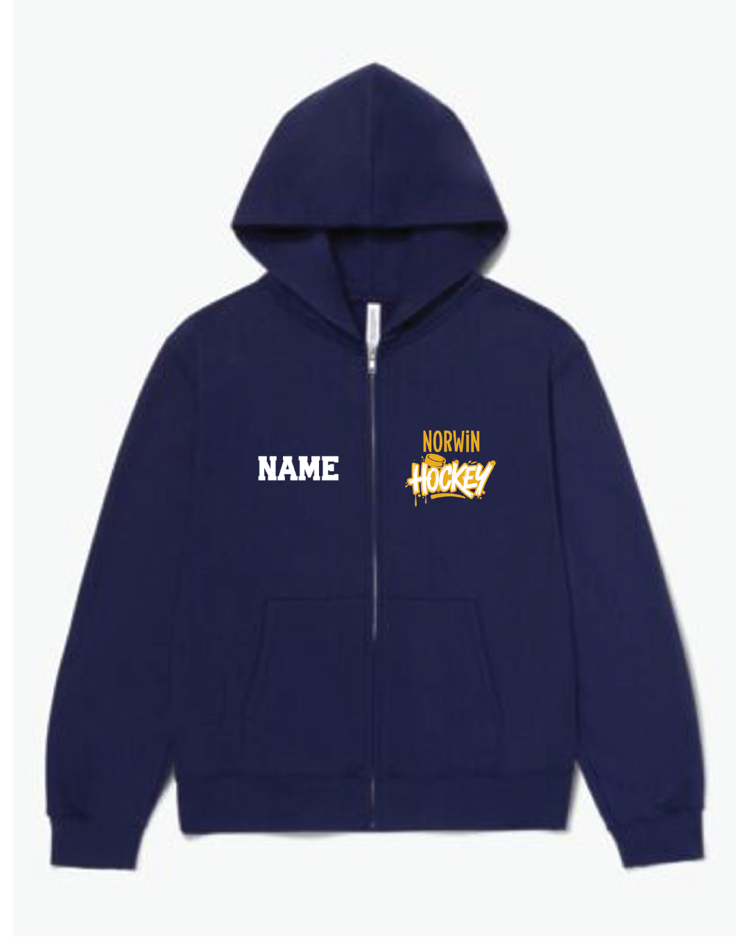 BC Norwin Hockey Drip Unisex 10oz Full Zip Hoodie