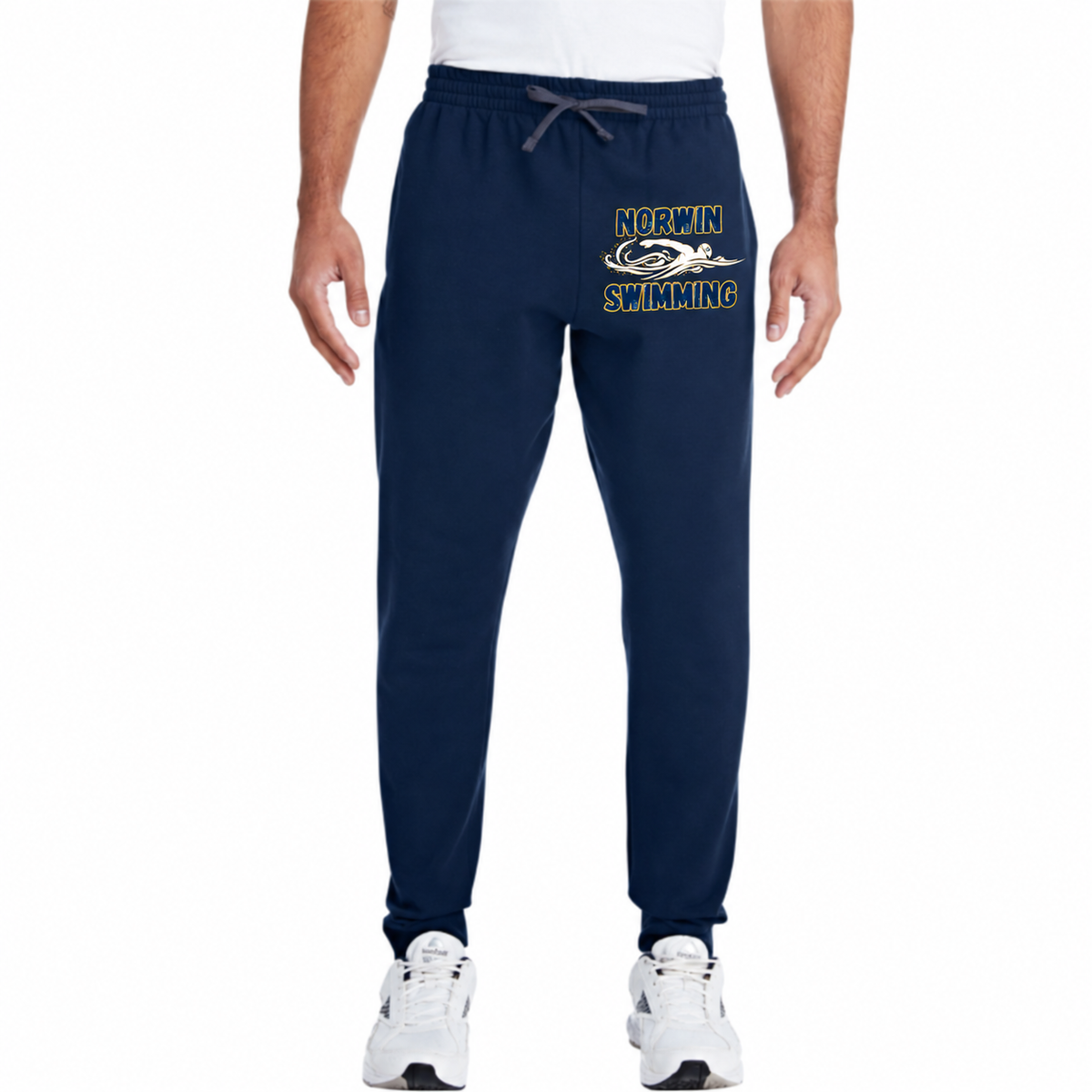Jerzees Jogger Sweatpants Knights Swimmer Adult & Youth — navy