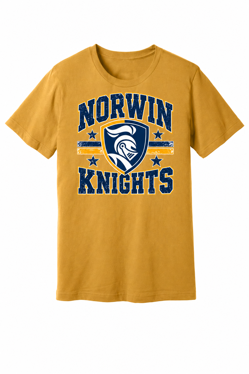 Norwin Distressed Crest BC3001 Mustard
