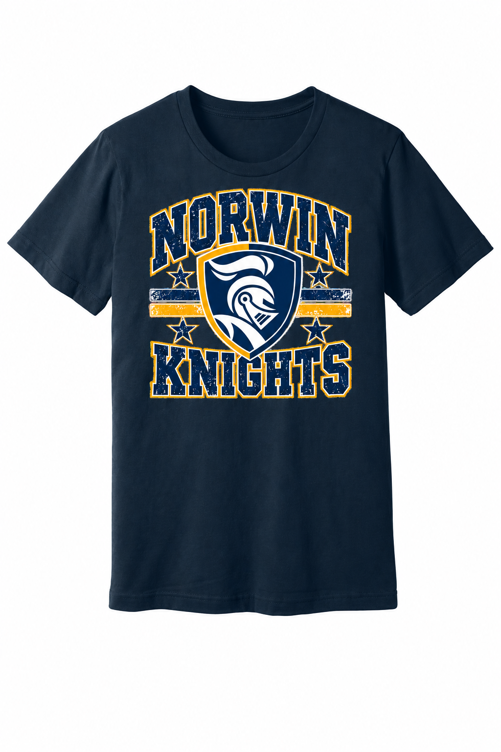Norwin Distressed Crest BC3001 Navy