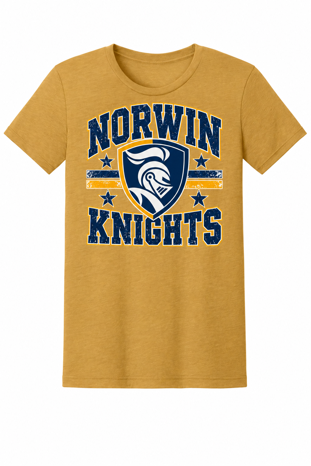 Norwin Distressed Crest BC3001CVC Heather Mustard