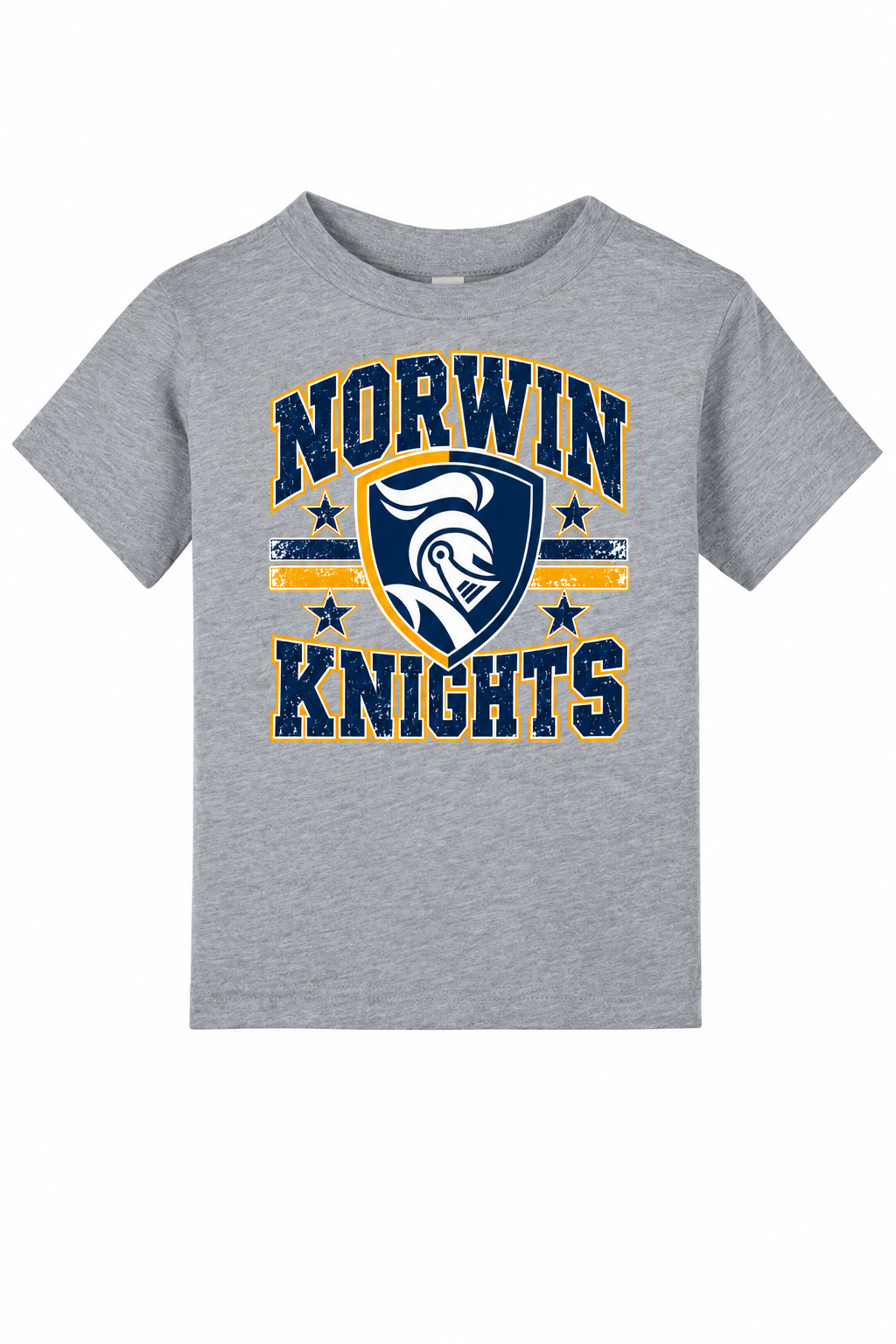 Norwin Distressed Crest BC3001T Athletic Heather