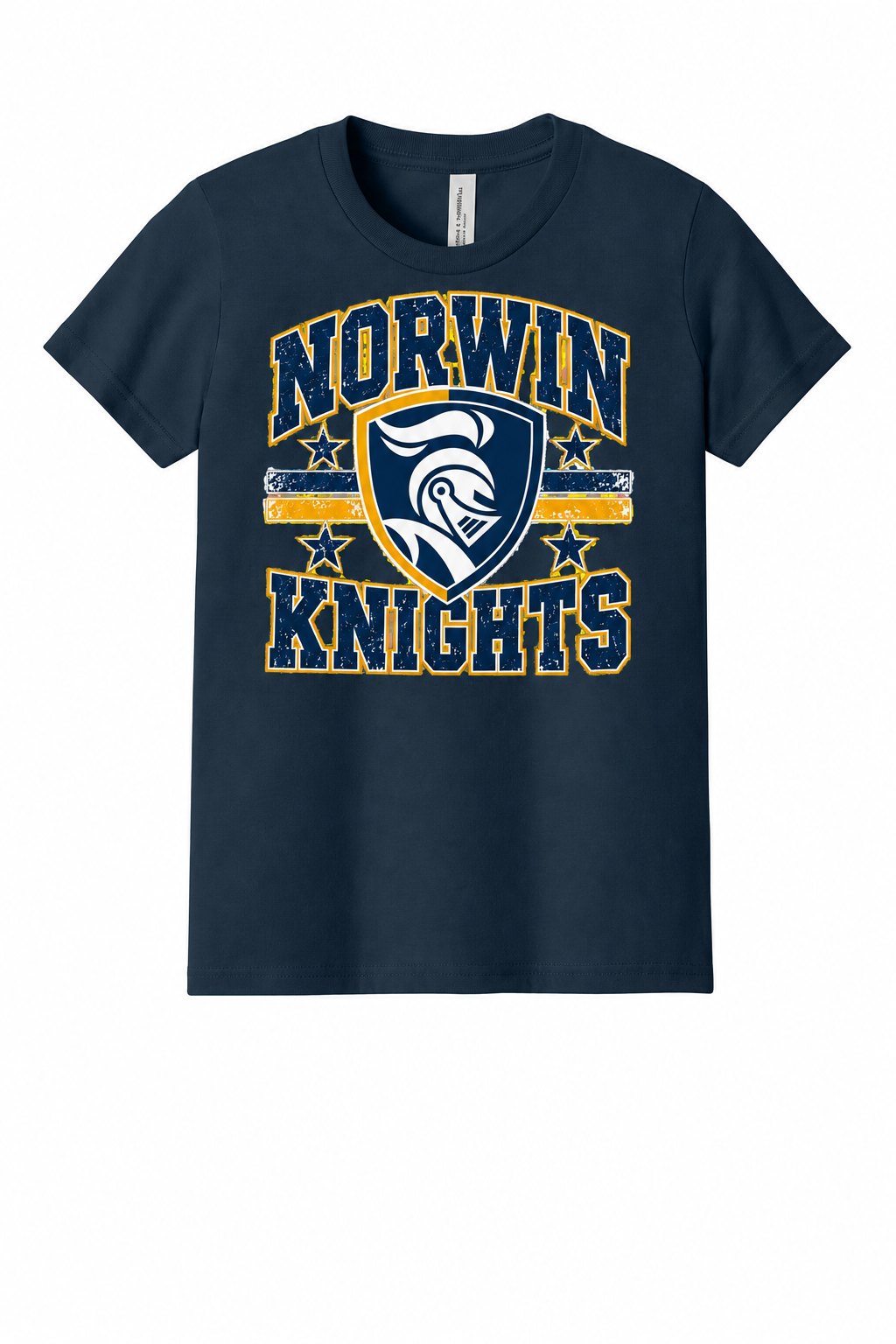 Norwin Distressed Crest BC3001Y Navy