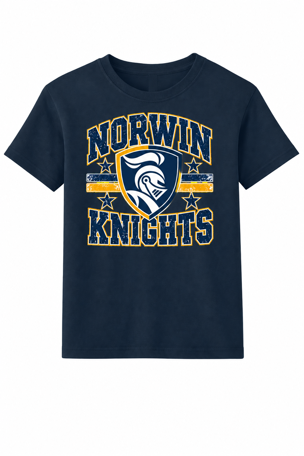 Norwin Distressed Crest BC3010Y Navy