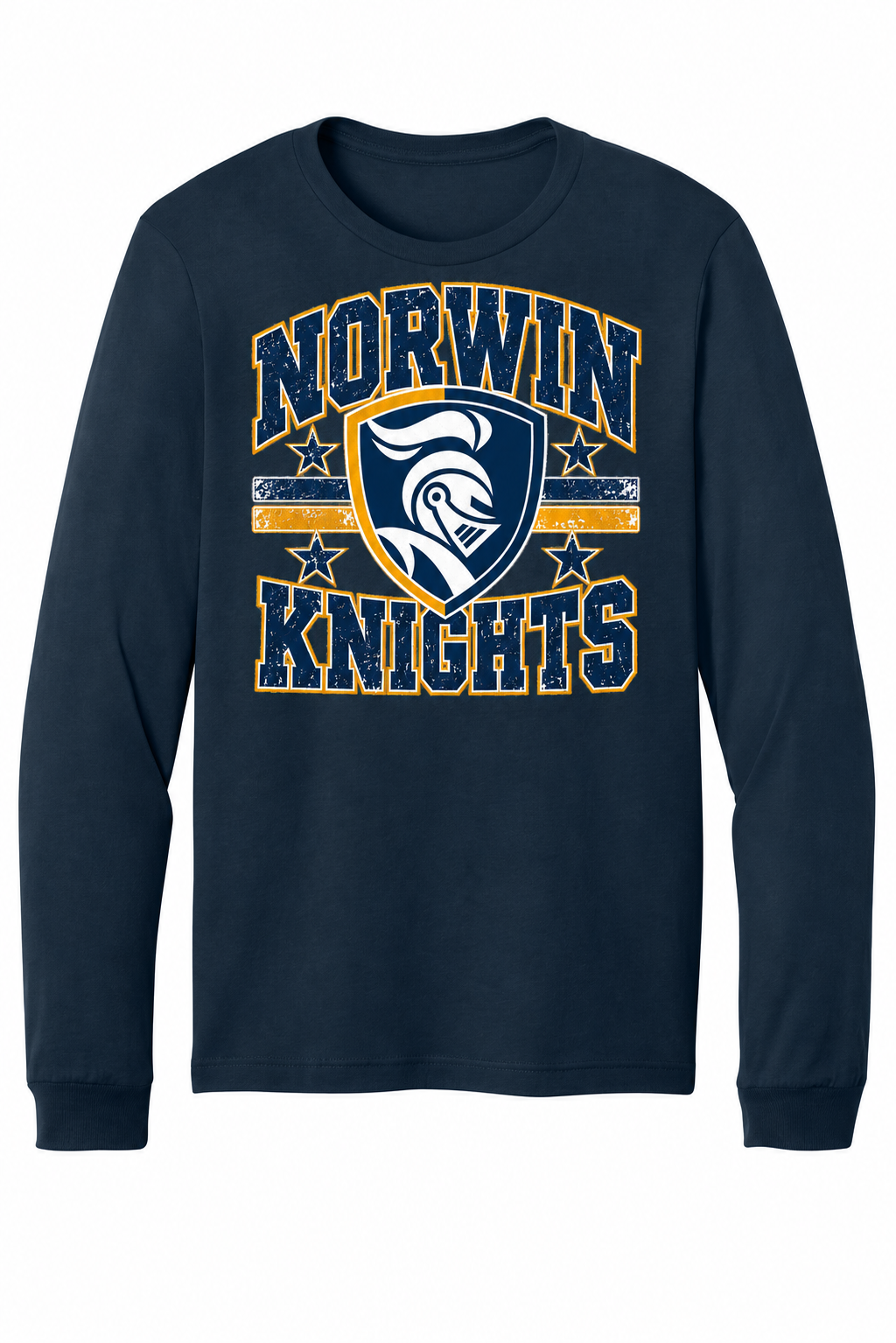Norwin Distressed Crest BC3501 Navy
