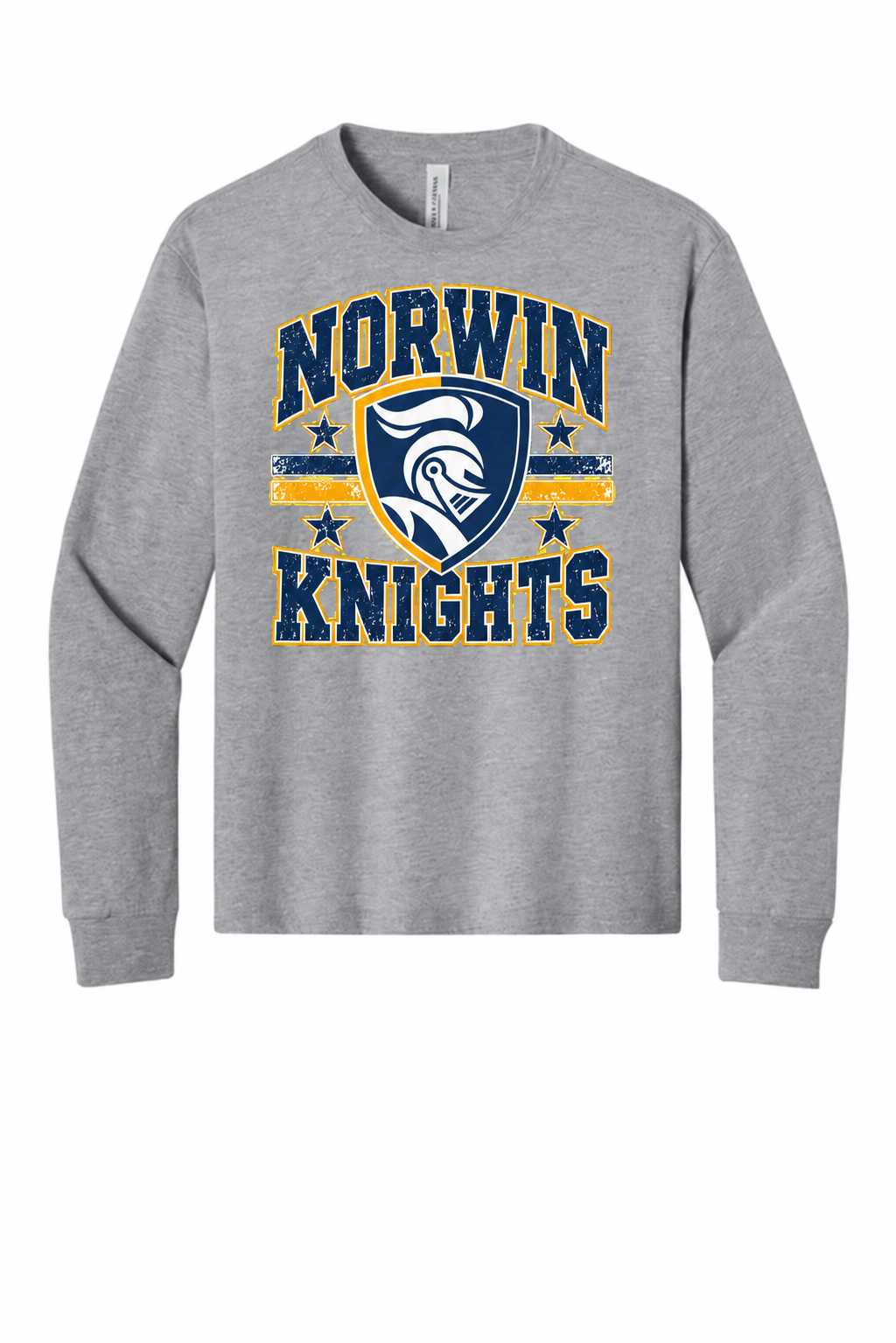 Norwin Distressed Crest BC3511Y Athletic Heather
