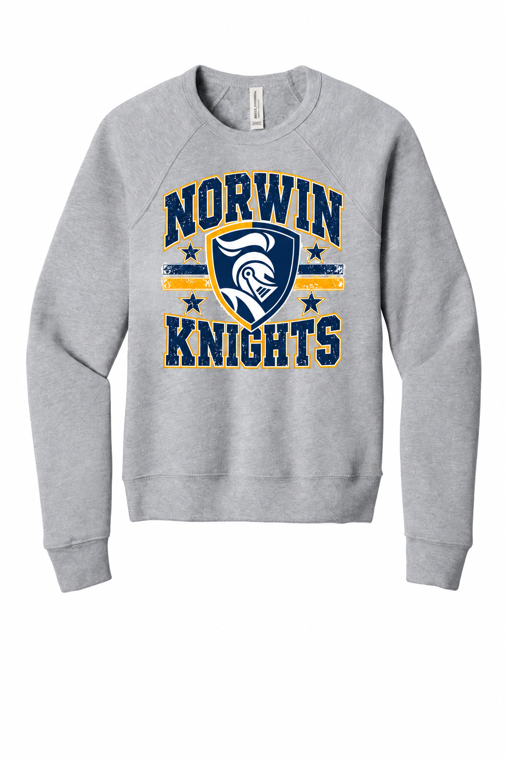 Norwin Distressed Crest BC3901Y Athletic Heather
