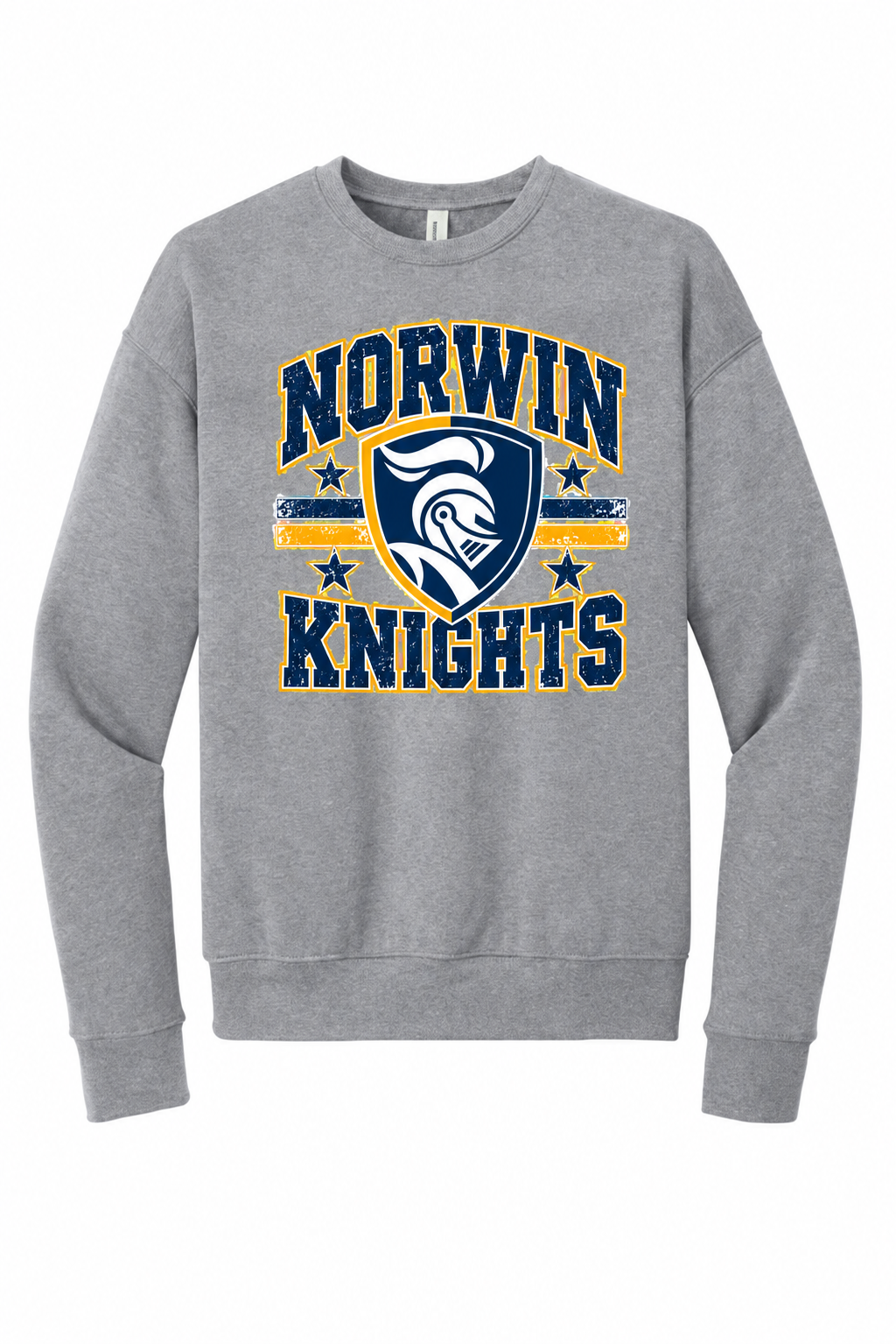 Norwin Distressed Crest BC3945 Athletic Heather