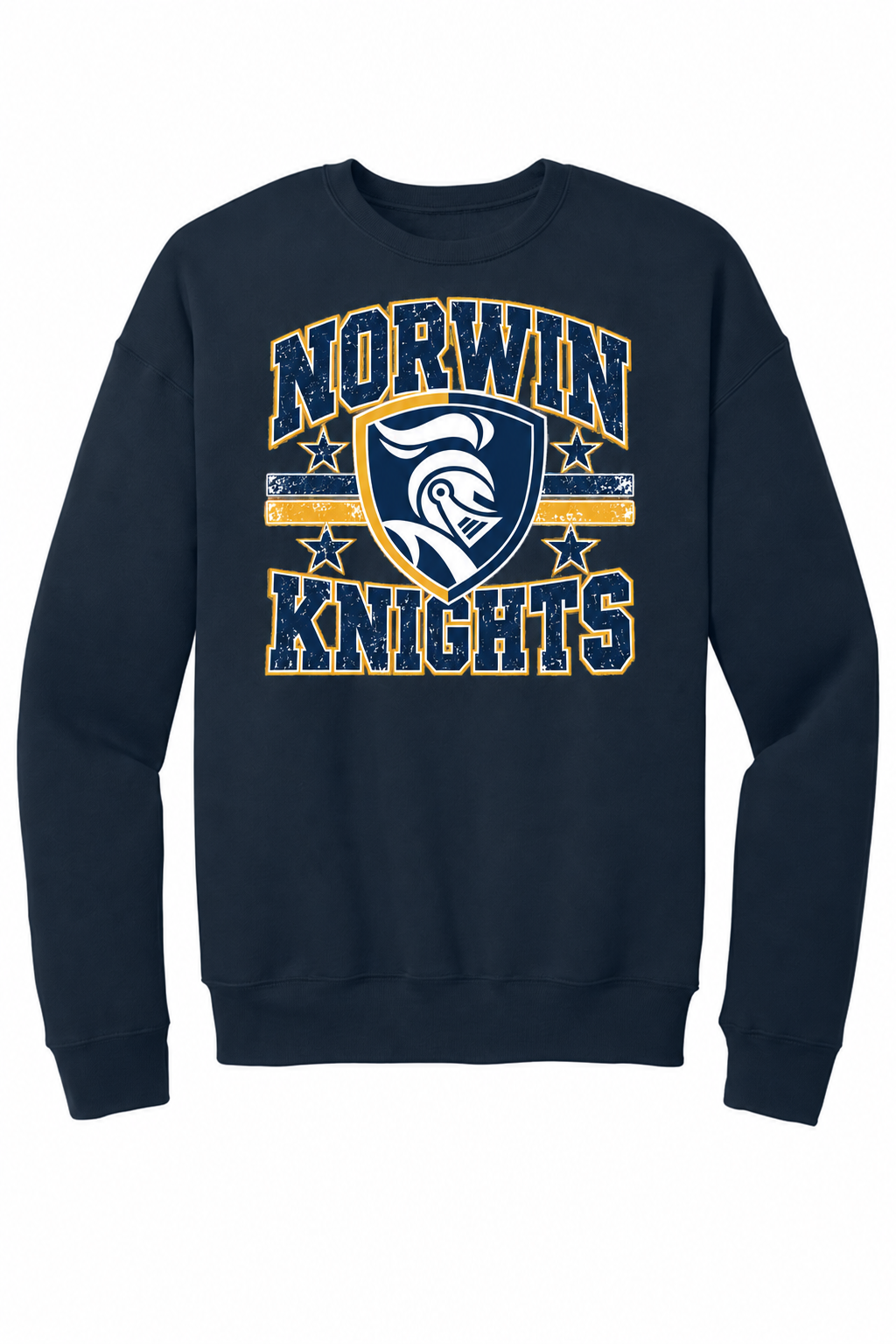 Norwin Distressed Crest BC3945 Navy