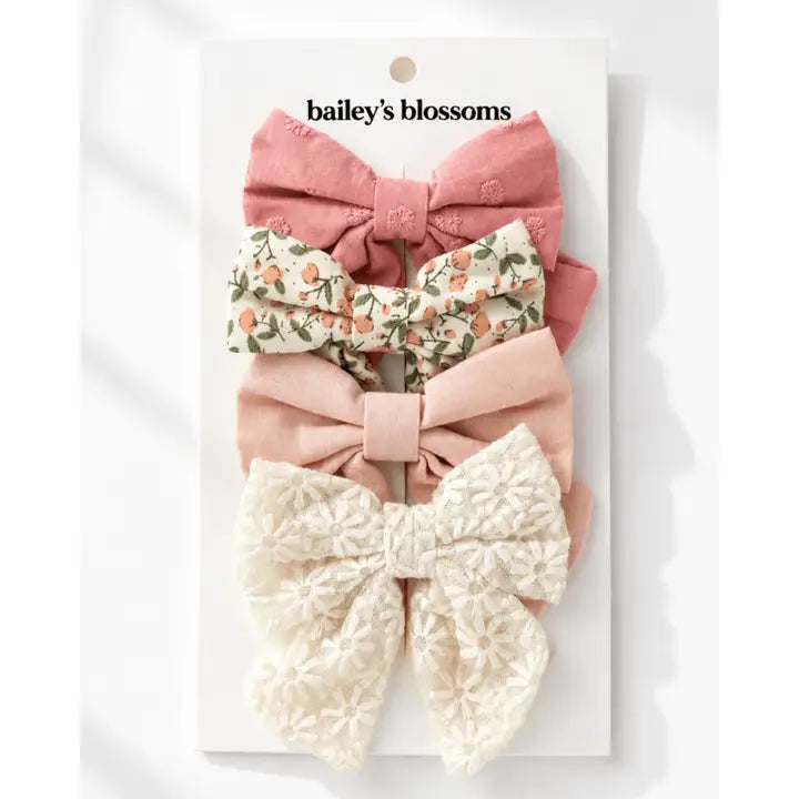 4-Piece Bow Clip Set