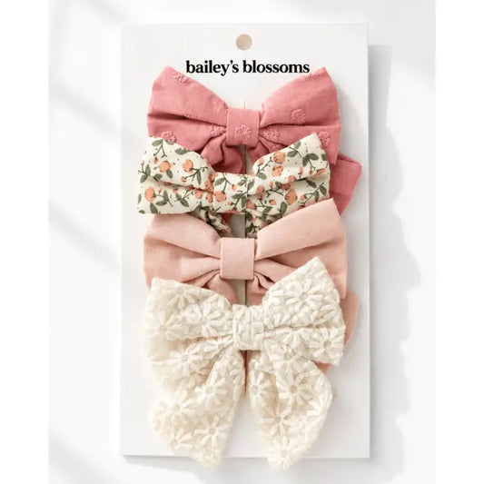 4-Piece Bow Clip Set